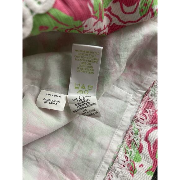 Lilly Pulitzer MacFarlane Hotty Pink Forgot My Trunk Lace Detail Shift Dress 2 - Picture 12 of 12